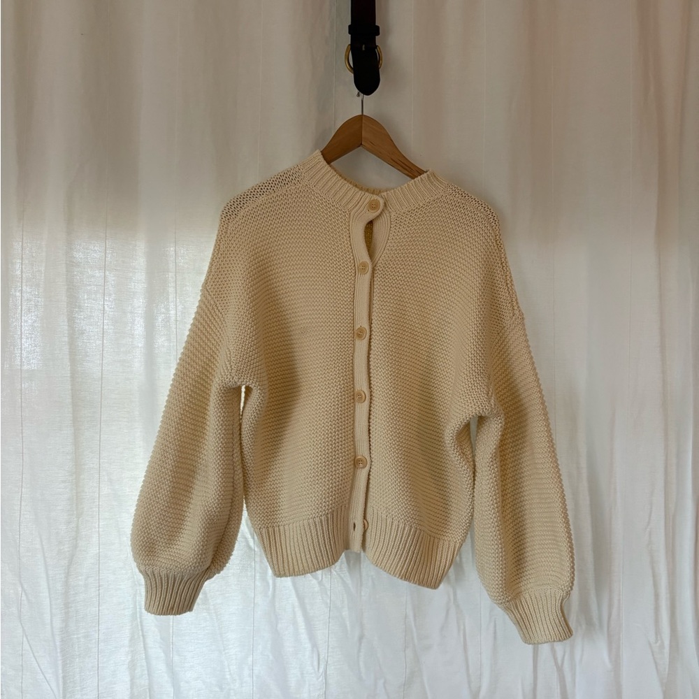 Alex Mill Button-back crew neck sweater, size L - Picture 2 of 3